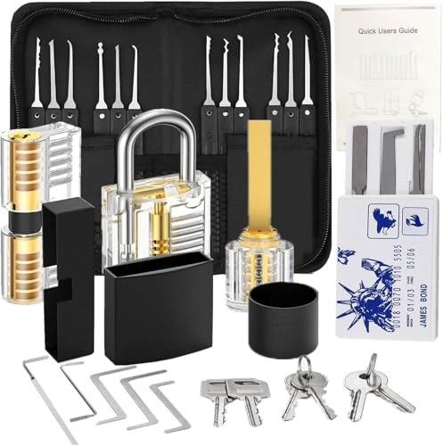 Granite Texture Padlock Lock Set with Keys Protect Pick, 2 Pack Picking Security Locks Kit for Cabinets, Doors, Luggage, Gates, and Diaries L8