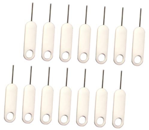 jojofuny 20pcs Metal Sim Ejector Pins Kit Universal Sim Card Removal Needles with Portable Storage Box for Smartphones and Tablets