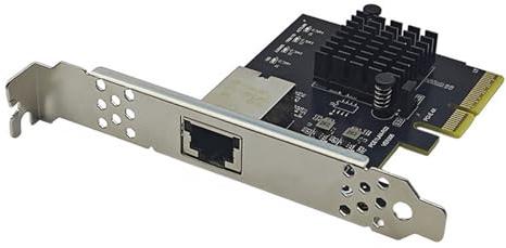Adaptador de servidores Ethernet PCIE3.0 de 10Gbps, Tarjeta de Red Gigabit RJ45, Tarjeta Ethernet de 10000M con Soporte de Perfil bajo para Escritorio