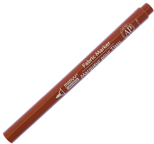 UCHIDA Marvy Fine Point Fabric Marker Art Supplies, Brown