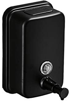 HSF Dispenser di Sapone in Acciaio Inossidabile Bagno con Doccia Cucina Manuale for Mani Disinfettante for Mani Dosatori per Sapone (Color : Black-a, Size : 800ml)