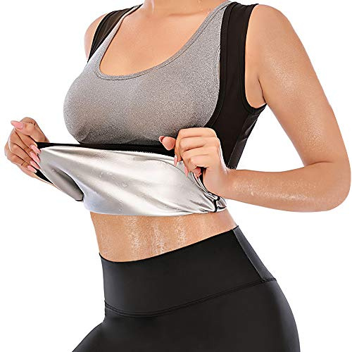 Junlan Korsett Damen Bauchweg Schwitzgürtel Zum Abnehmen Bodyshape Damen Trainingsweste Fitness Tank Top (L)