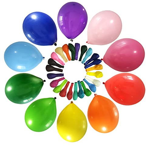 Hillylolly - Palloncini per compleanno, 90 pezzi, palloncino gonfiabile, pastello multicolore, ad arco, adatto per decorazioni di compleanno, feste (colore casuale)