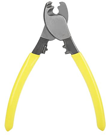 Electric Wire Pliers, Cable Cutting Cutter Chrome Vanadium Steel Pliers Hand Tool Strippers Crimper Stripper Clippers Anti Slip Handle Clamp Crimping Crimp Pincer for Electrical Construction Work