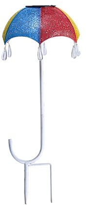 KWQBHW Solar Lights Outdoor Decorations Creative Umbrella Shape Garden Lights Solar Stake Light Waterproof Landscape Lights for Pathway Yard Patio Lawn