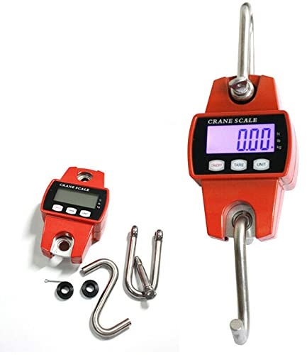KOLHGNSE 300KG/100g Profi Hängewaage Digital Lastenwaage Industriewaage Kranwaage LCD-Display