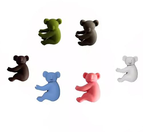 SNCEFL Colourful Drink Markers Wombat Silicone Wine Glass Identifier Label Silicone Koala Wine Glass Marker