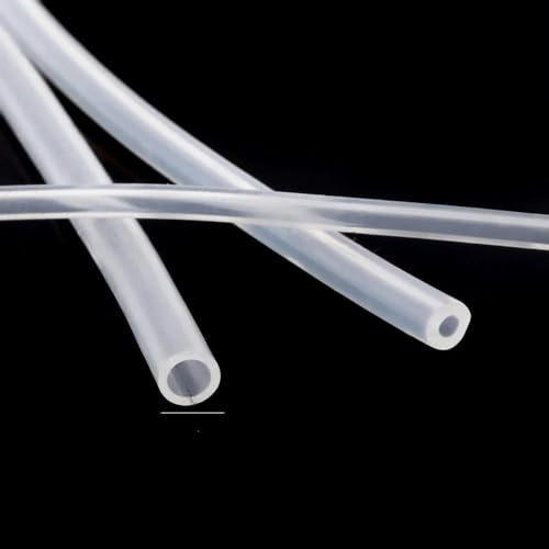 Tubo de silicona transparente de grado alimenticio de 1 metro Manguera de goma suave 3 4 5 6 7 8 9 10 mm de diámetro exterior Manguera de leche flexible Tubo de cerveza-1x2 mm