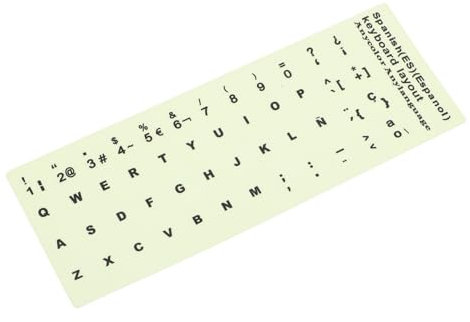 jojofuny Laptop Keyboard Sticker Key Qwerty Stickers Night Glow Keyboard Labels for Dual Easy to Apply