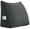 strusery Almohada de cuña de pana, cojín triangular para respaldo para cama y sofá, almohada de apoyo para lectura, respaldo ergonómico, funda extraíble lavable (gris oscuro, 45 x 35 x 20 cm)
