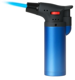 Accendino Torcia Turbo Flame – Potenza Tascabile dal Design Elegante (1, Blu)