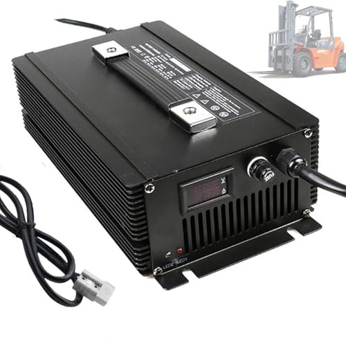 WLEJSL Chargeurs Batterie au Plomb 2000 W 48 V 30 A pour Chariot Élévateur Intelligent avec Prise Anderson 50 A/120 A/175 A/350 A pour Transpalette et Autolaveuse,50A