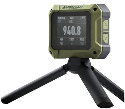 Athlon Rangecraft Velocity PRO Radar Chronograph 65–5000 FPS ±0.1% Accuracy IP67 Waterproof Bluetooth & App Enabled for Rifle Pistol Airgun Airsoft & Archery - Ballistic Chronograph
