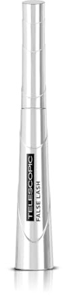 L'Oréal Paris Mascara, False Lash Telescopic for Intense Length & Volume, Magnetic Black, Delivers a Lengthening False Lash Effect, Smudge-Proof, 9ml (Pack of 1)