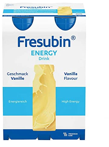 Fresenius Kabi FRESUBIN Energy Drink Vanilla Water Bottle, 200 ML, 1er Pack (1 x 2.75 kg x 4)