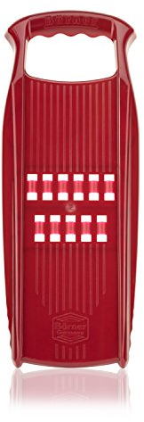 Börner Rösti PowerLine Rallador de Patatas (Rojo) • Rallador de verduras para rösti suizo o tortitas de calabacín • Cortador de verduras y rallador ideal para patatas • Rallador manual