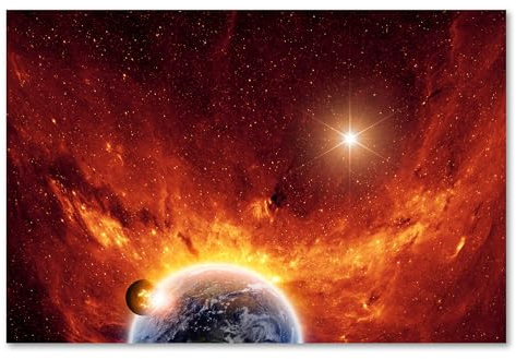 Postereck - 1264 - Weltall, Sonne Erde Universum Astronomie Planet - Wandposter Fotoposter Bilder Wandbild Wandbilder - Poster - 3:2-30,0 cm x 20,0 cm