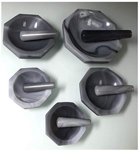 Alpha Nanotech - Mortero y mortero (diámetro interior 70 mm, profundidad interior 21 mm)