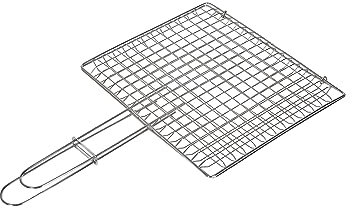 Griglia bombata per carne o pesce da 40x45 cm, senza piedi