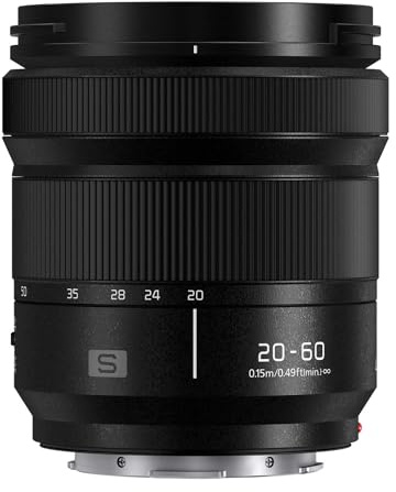 Panasonic LUMIX S 20-60mm F3.5-5.6L Mount Austauschbares Objektiv für LUMIX S Series spiegellose Full Frame Digitalkameras - S-R2060 (USA)