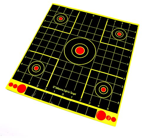 ANCLLO 10er Pack Shooting Targets Adhesive Splatterburst Shooting Targets Shots platzen beim Aufprall hell fluoreszierend gelb