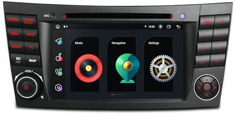 XTRONS 7 Zoll Android 13 Octa Core 4GB 64GB Autoradio Multimedia Player Eingebauter 4G LTE/CarAutoPlay/Android Auto/DSP Unterstützung GPS Pip Bluetooth 5.0 DVD für Mercedes Benz E-Klasse W211