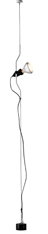 FLOS Parentesi Lampada a Sospensione a Luce Diretta, Lampada di Design da A. Castiglioni e P. Manzù, Lampada per Interni con Cavo 4000 mm, 220-250 V, 150 W, Colore Bianco
