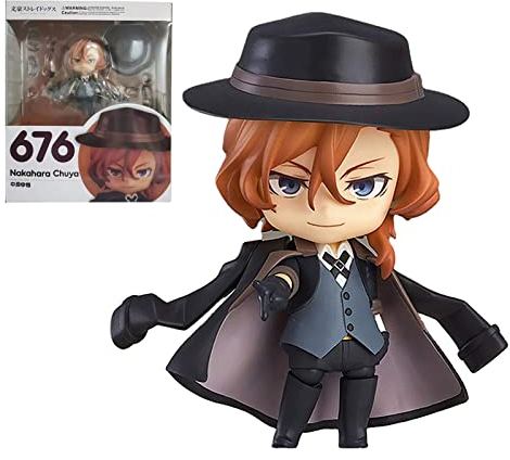 Bungo Stray Dogs Nakahara Chuuya Figur, Anime Cartoon Characters Statue Collectibles Model Figure Change Face Action Figure Ornaments Collectibles