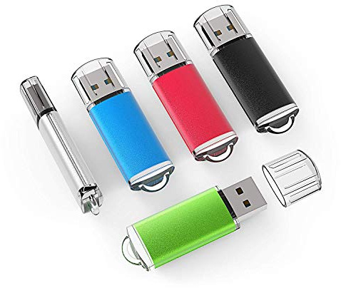 (LOT) 64GB 32GB 16GB 8GB 1GB 64MB 16MB, Metal USB Flash Memory Stick Drive Thumb Pen Storage Data Disk (10 Pack - 1GB)