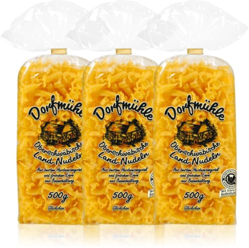 Dorfmühle Glöckchen pasta nudeln 500 gramm x 3 Stück