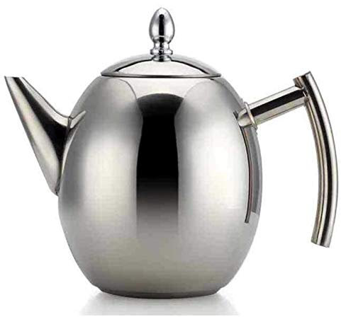 Bouilloire à thé Cuisinière Sifflement Bouilloire Théière en acier inoxydable Cafetière-avec Convient for la maison Restaurant Bureau Théière 1L 1.5L(1L)