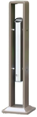 Cubo de Basura Columna de ceniza Vertical for exteriores, columna de colilla de cigarrillo de acero inoxidable for fumar, Cenicero de colección de colillas de cigarrillo comercial, cubo de basura cubo