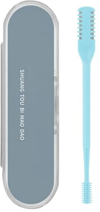 Nasenhaartrimmer, 2024 Nasierer Nasenhaarschneider Ohrhaarschneider für Herren Frauen, Manueller Rotierender 2-in-1-Nasenhaarreiniger und -trimmer, Doppelkopf Nasenhaartrimmer (B)