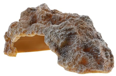 VANZACK Plateforme De Lézardage pour Tortues en Résine Simulant Grotte Rocheuse m Décoration Aquarium Tortues Habitat Reptile Aquatique