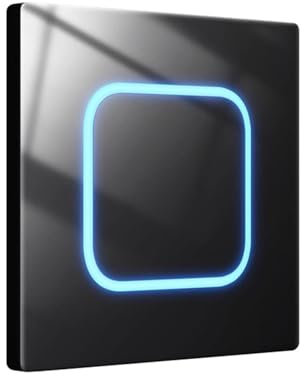 KMGDM Wandtaste, Lichtschalter, gehärtetes Glas, LED-Schalter, 1/2/3/4-Gang, Wandgläser, Panelschalter mit LED-Anzeige