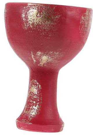 ABOOFAN Religious Resin Grail Cup Holy Cup Cosplay Prop Chalice for Halloween Rituals Decoration Figurine Collectible