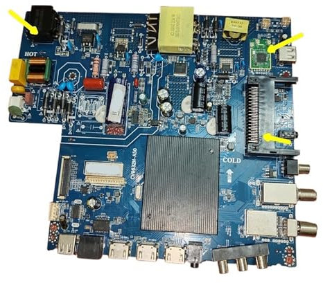 HJKBCLEH Compatible，CV9632H-A50 4K WiFi TV Motherboard There Are 6 Specifications, Please Pay Attention To The WiFi Module, CI Interface, And PFC(1CI 1PFC G WIFI)