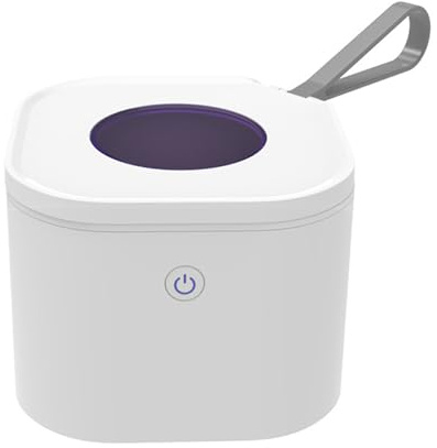 Kompakte Reinigungsbox, integrierte UVC-Lampenperlen, USB C, wiederaufladbar, für Reisen und den täglichen Gebrauch