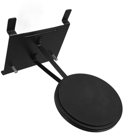 Bassdrum Übungspad für Kickdrum, Schwarzes Stahlmodell für Training | Leichtes Drumpad, Geeignet für Unterwegs, Unterstützt Double Bass Technik Zufällige Farbe