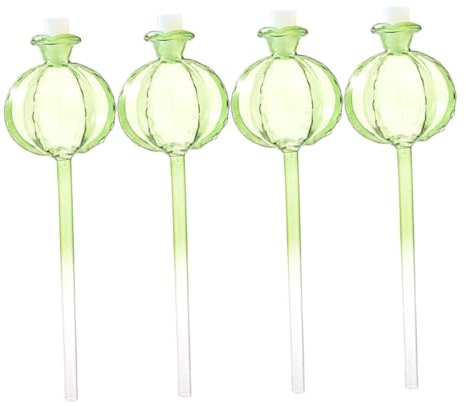 Artibetter 4 Piezas Bola de Riego para Plantas Autorriego Transparente Sistema de Goteo Lento para Macetas Bonsáis y Jardín Interior y Exterior de Globos Forma de Cactus