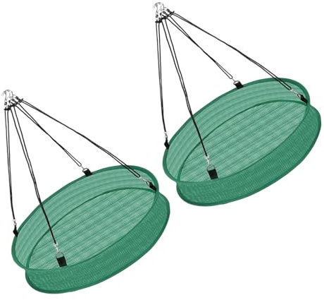 SUMMITDRAGON Set Mit 2 Hängenden Vogelfutterschalen Für Den Außenbereich Mit Sichtnetz Design Zum Aufhängen Von Gartenliebhabern