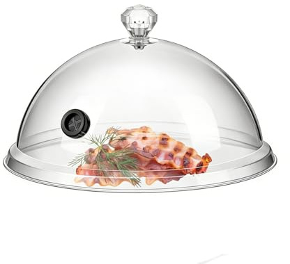 Coperchio a cupola per cloche per fumatori, 8 10 12 pollici Cupola trasparente per fumatore di cocktail trasparente per piatti, ciotole e bicchieri Accessorio per infusore per (M)