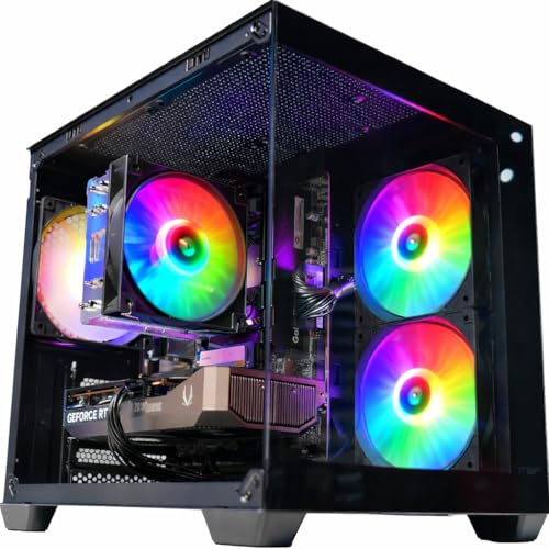 Golook PC Gaming Fisso, R5 4500, RTX 3050 6GB GDDR6, 16GB RAM, 500 GB NVME M.2, WiFi, Ethernet, Computer Fisso 2026