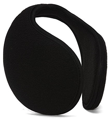 TOP HEADWEAR Winter Fleece Ear Muffs Cozy Ear Warmer Cover, Earmuff Black