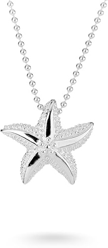 Heartbreaker Sealife Seestern-Anhänger I Edler Kettenanhänger aus 925 Sterling Silber I Nickelfreier Silberanhänger in Goldschmiedequalität I Hochwertiger Anhänger für Damen I LD SL 32