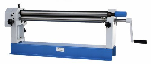 Erie Tools 24-Inch Sheet Metal Slip Roll Machine - Manual Roller Bender for Cylinders, Reverse Curves, and Radius Bends 22-Gauge Capacity with Quick-Release Top Roller and Bench Mount Design
