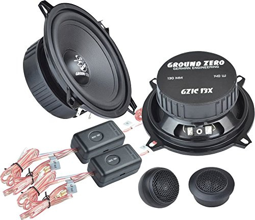 Ground Zero Iridium GZIC 13X Auto Lautsprecher Kompo-System 280 Watt für BMW 3er E36 01/91-04/98 Einbauort vorne :Fußraum vorne/hinten : -