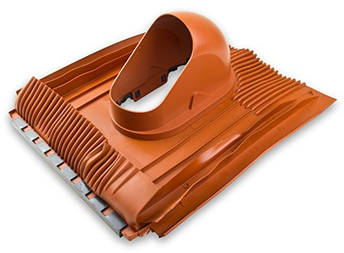 Klöber Venduct Grundplatte Dachdurchführung DN 100 mm Universal Dachentlüftung Rot Orange Strangentlüftung Lüftungsziegel Dachbelüftung