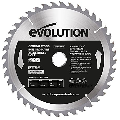 Evolution 230 WD Lame à bois TCT pour scie circulaire 230 mm