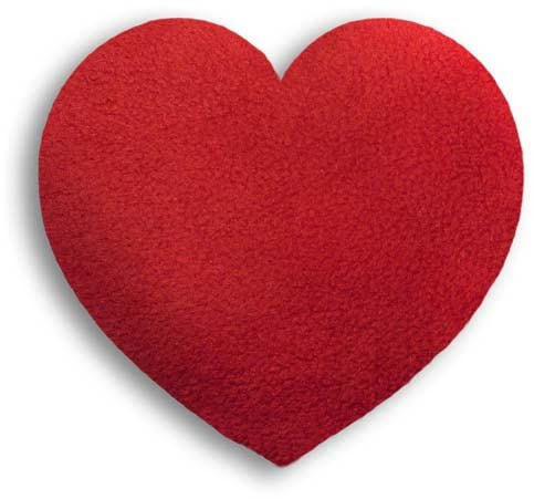 LESCHI Wärmekissen - Körnerkissen für Mikrowelle - Form Herz Rot - anschmiegsames Getreidekissen mit Bio Weizen - ideal als Wärmespender für den Bauch und bei Koliken - für Kinder Babys